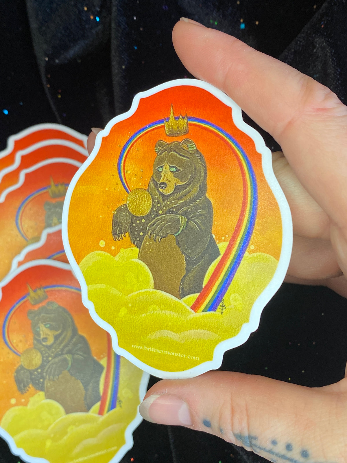 The Protector Bear Sticker