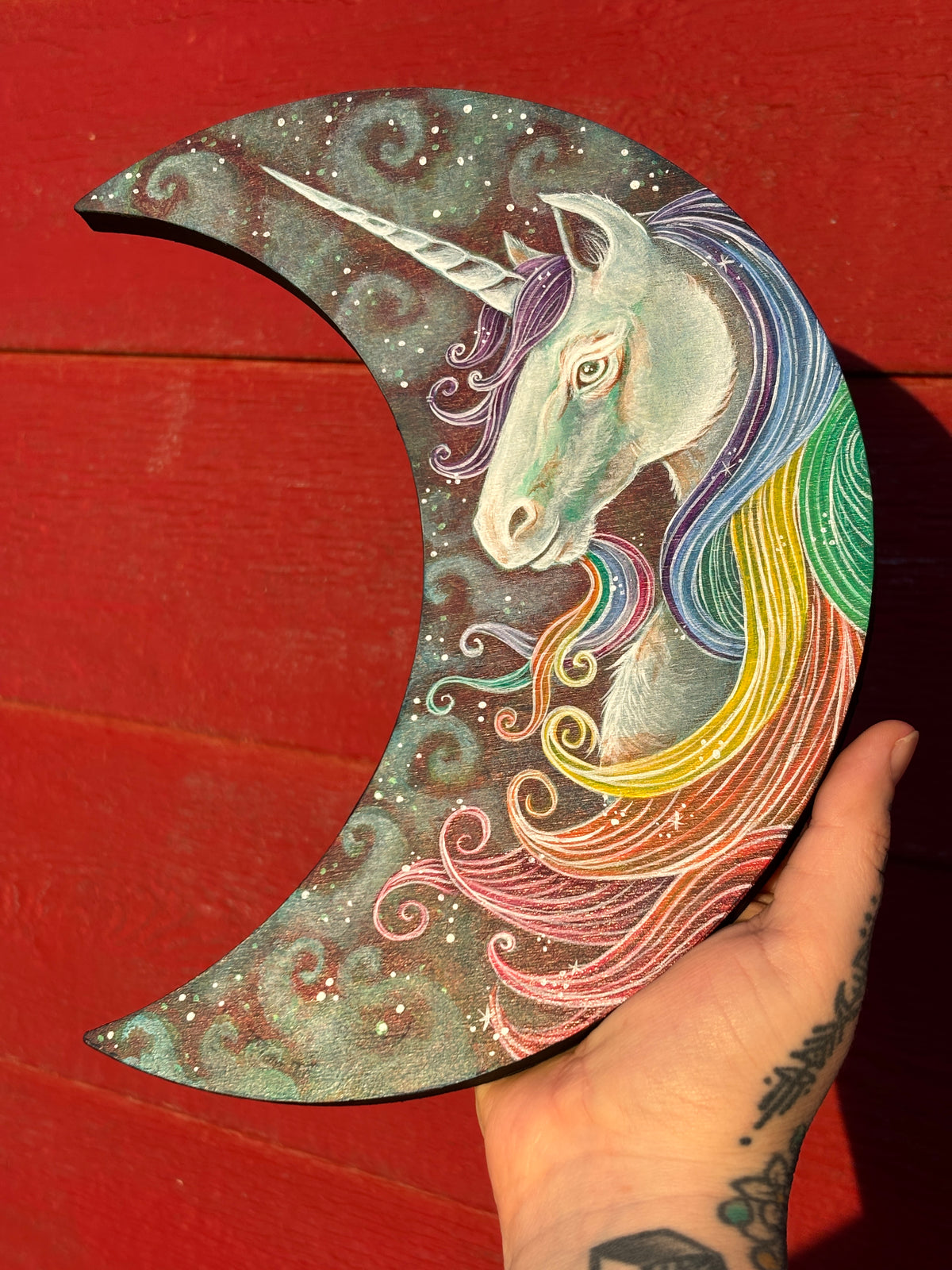 “Rainbow Magic Unicorn” Original Painting