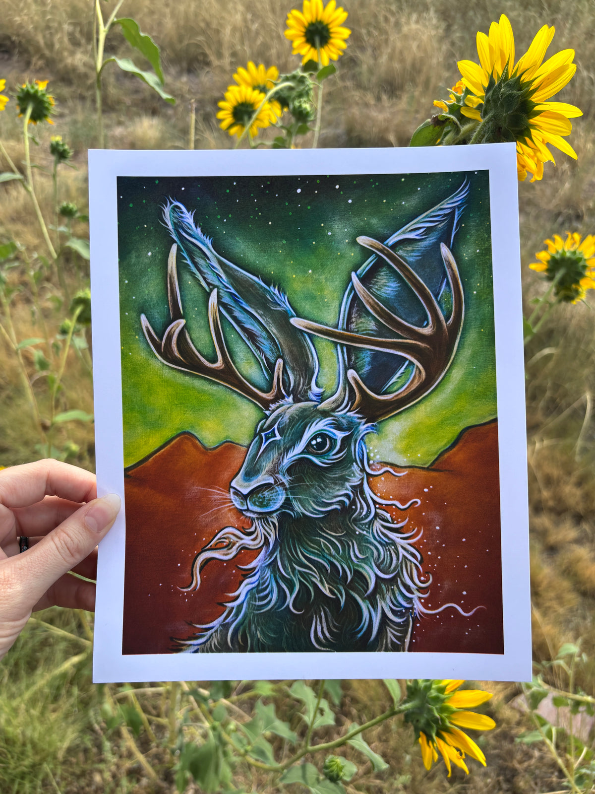 &quot;Jackalope Mystic&quot; Archival Paper Print - 8x10