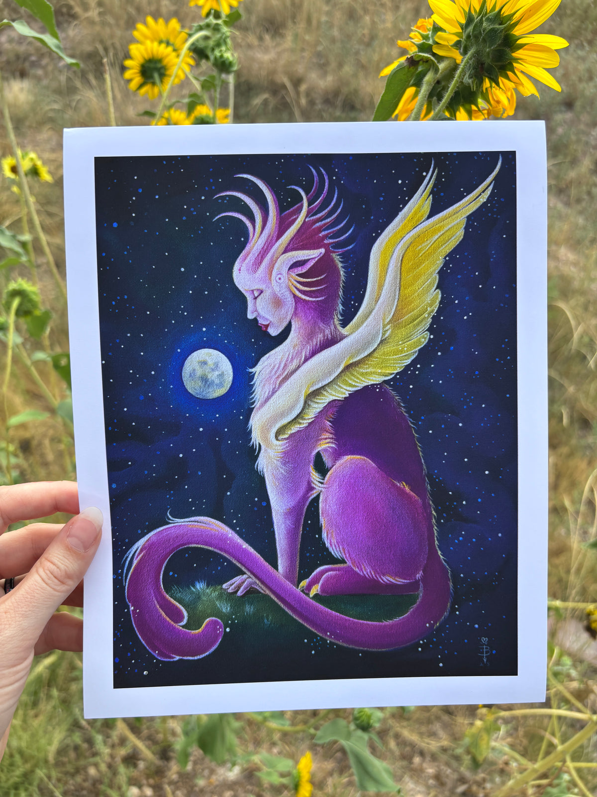 &quot;Other Dimensional Sphinx&quot; Archival Paper Print - 8x10