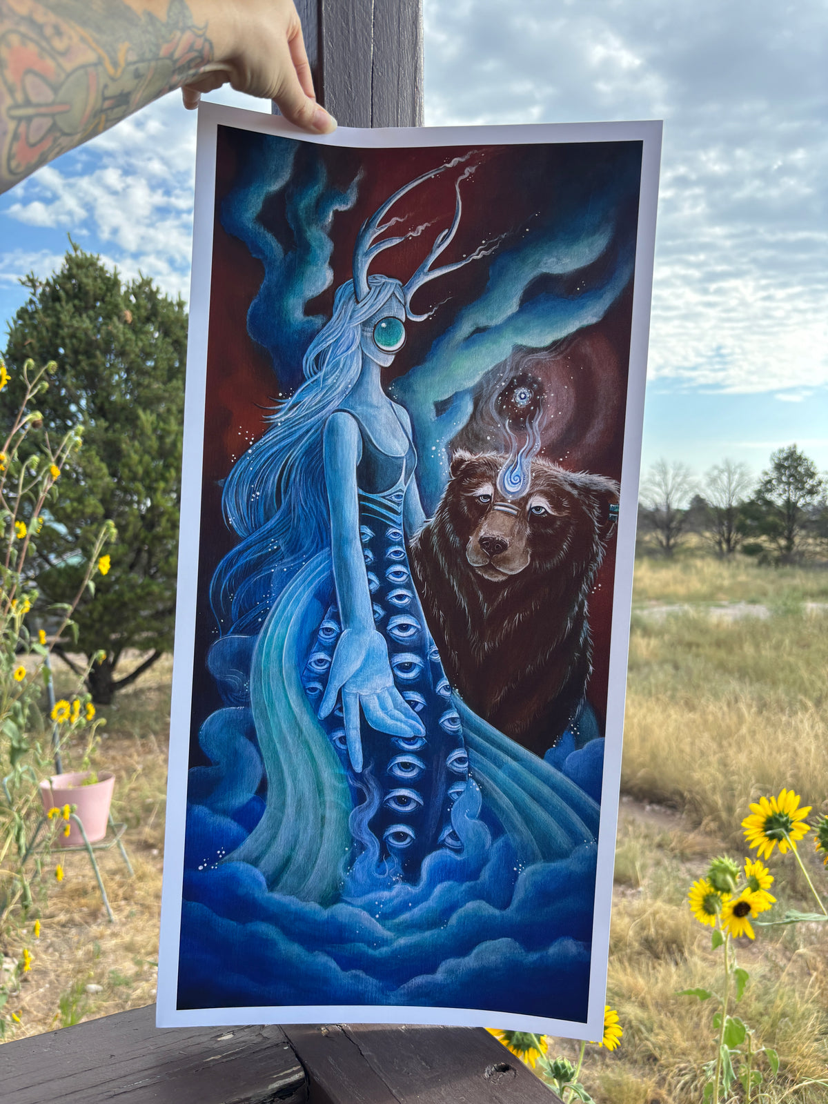 &quot;Keepers Of Doorways&quot; Archival Paper Print - 12x24