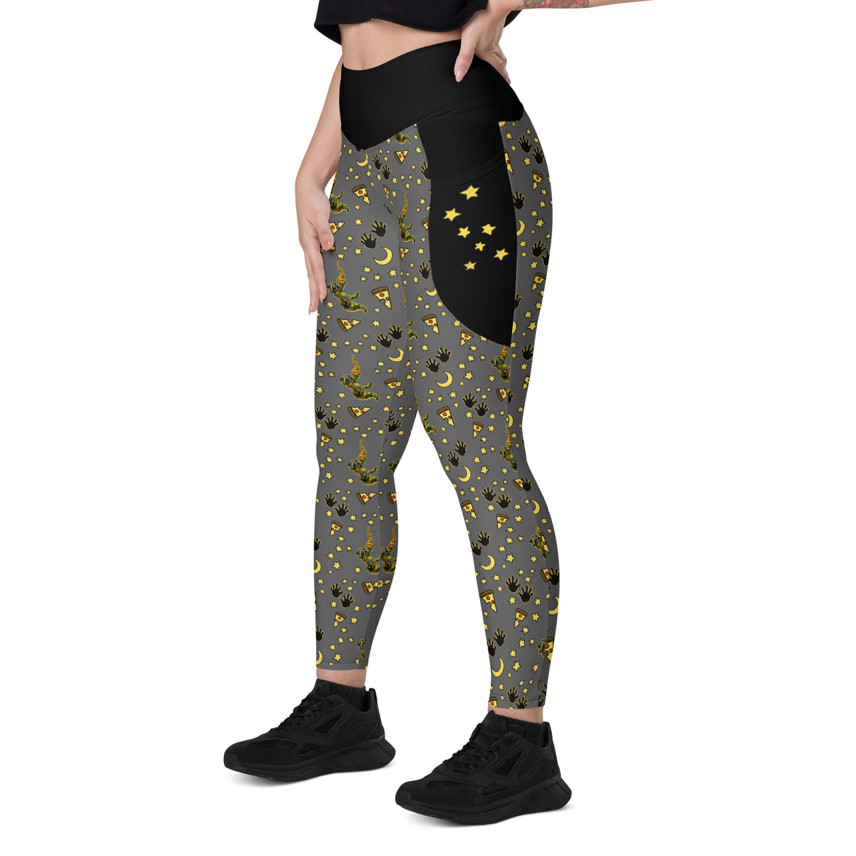 Dibs vs Pizza Leggings V2 - With Pockets!