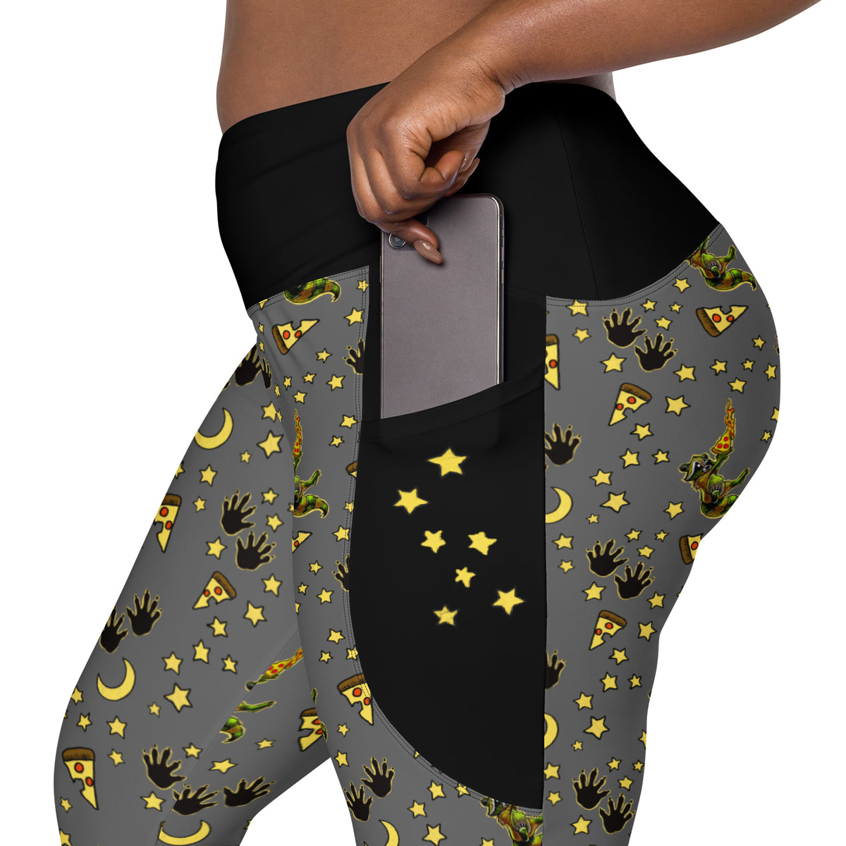 Dibs vs Pizza Leggings V2 - With Pockets!