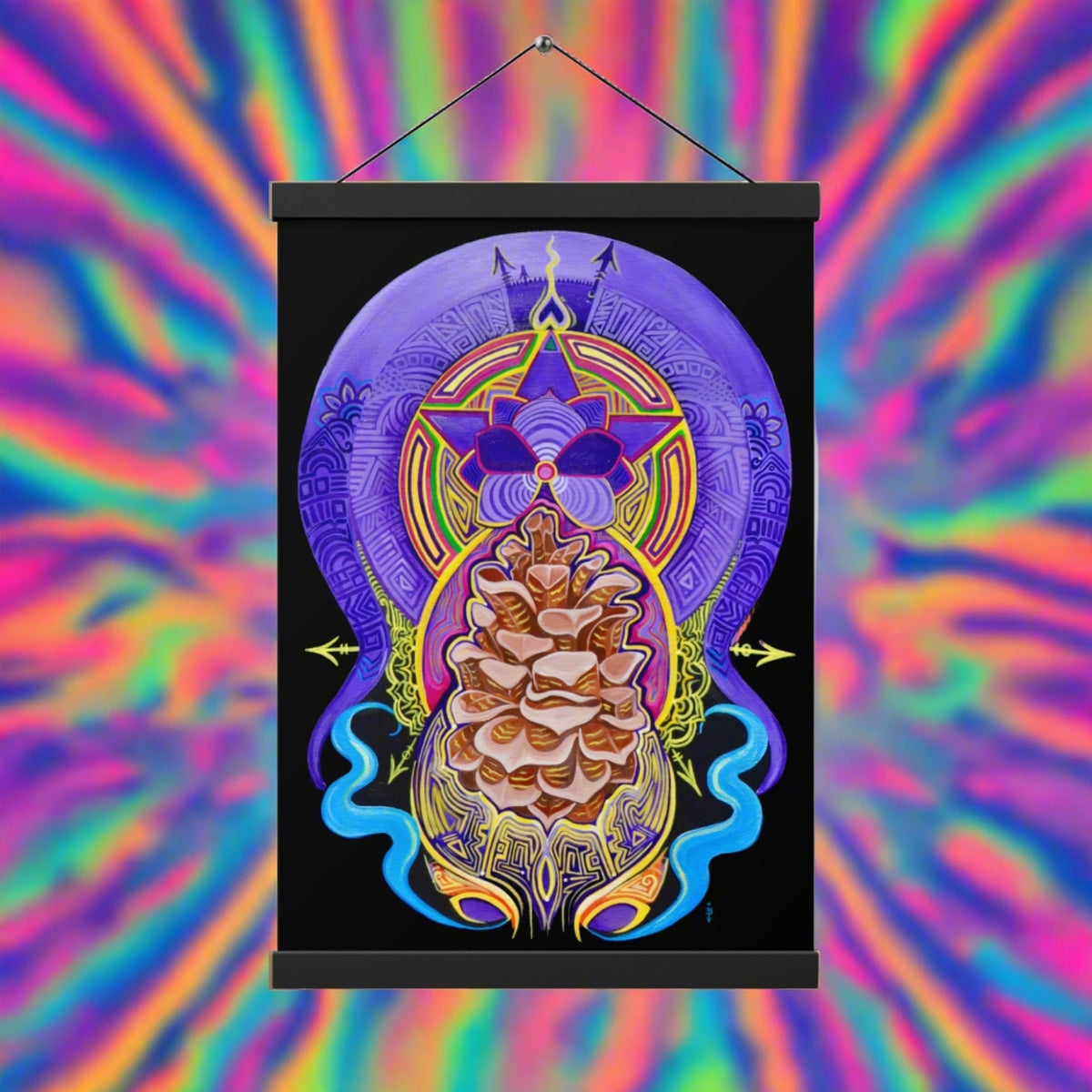 Pineal Crown Poster with hangers