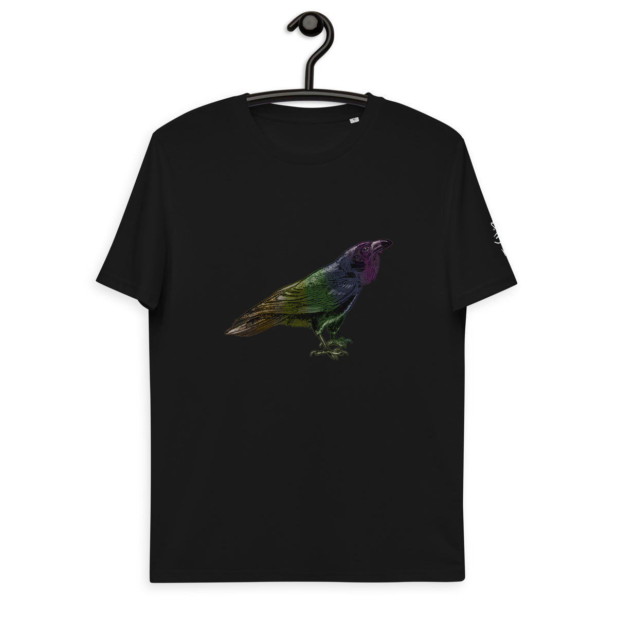 Rainbow Raven Unisex organic cotton t-shirt
