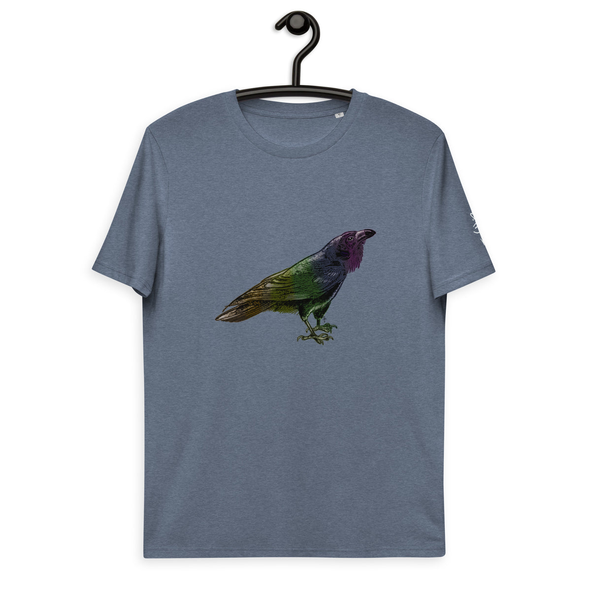 Rainbow Raven Unisex organic cotton t-shirt